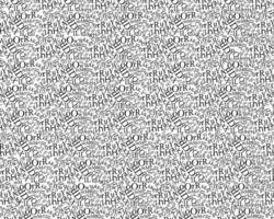 pattern of different English letters on a white background vector