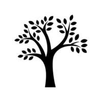 icono de árbol simple vector