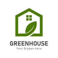 green house vector logo