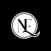 NE Logo Design Vector Pro Vector