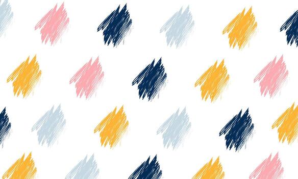 unique colorful abstract handmade seamless pattern background childish vector