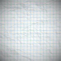 Old dented notebook paper vector