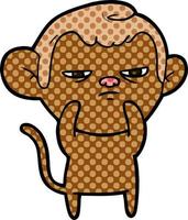 cartoon monkey character vector