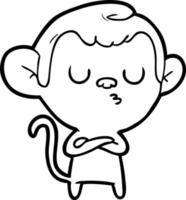 cartoon monkey character vector