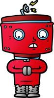 personaje de robot de dibujos animados vector