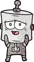 personaje de robot de dibujos animados de vector