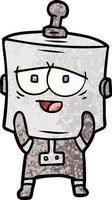 Vector cartoon robot character