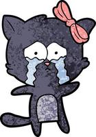 personaje de gato de dibujos animados vector