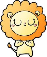 cartoon lion character vector