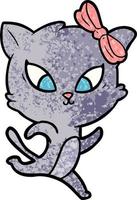 cartoon cat character vector