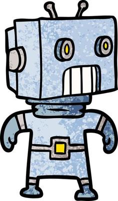 cartoon robot character