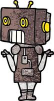 cartoon robot character vector