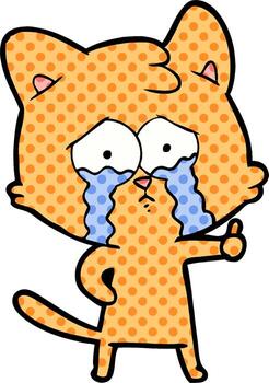 personaje de gato de dibujos animados vector