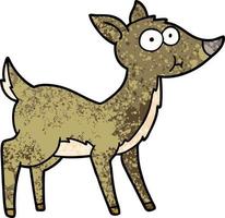 cartoon deer character vector