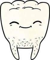 cartoon tooth character vector