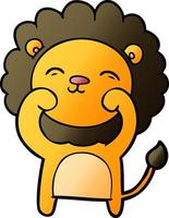 cartoon lion character vector