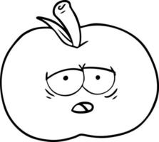 vector cartoon apple