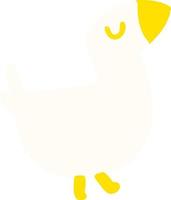 farmyard bird flat art vector