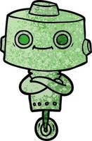 Vector cartoon robot character