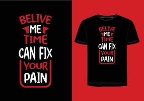 Belive me, Time can fix your pain vector