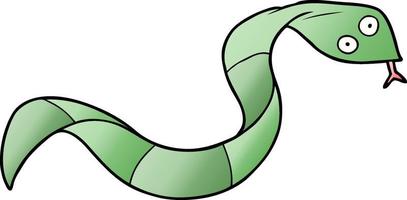 cartoon doodle character snake vector