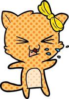 vector cartoon cat character