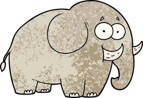 personaje de elefante de dibujos animados vector