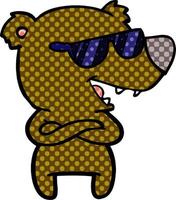 cartoon bear character vector