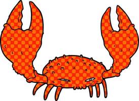 cartoon crab character vector