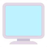 computer screen flat art vector