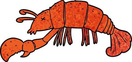 vector cartoon lobster