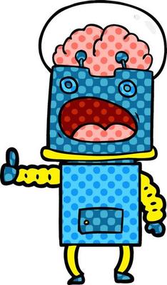 cartoon robot character