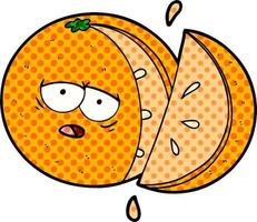 cartoon orange character vector