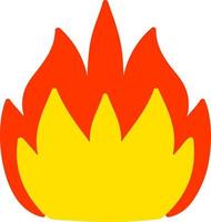 flame flat art vector