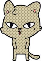 cartoon cat character vector