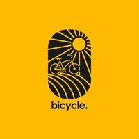 vector de logotipo de bicicleta