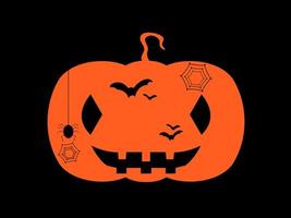 happy Halloween day flat design vector illustration