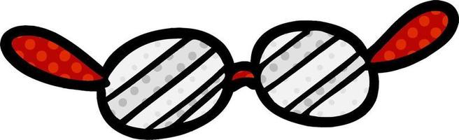 cartoon eye glasses vector