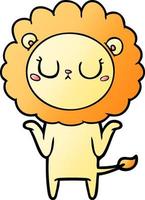 cartoon lion character vector