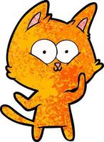 cartoon doodle character cat vector