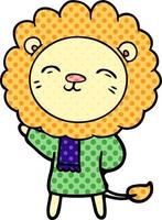 cartoon lion character vector