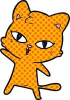 cartoon cat character vector