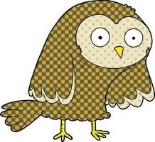 cartoon owl character vector