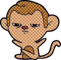 cartoon monkey character vector