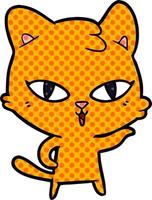 personaje de gato de dibujos animados vector