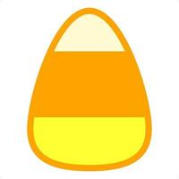 isolated candy corn vector
