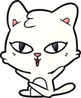 cartoon cat character vector