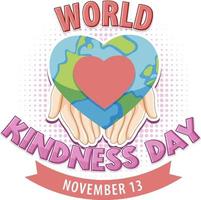 World Kindness Day Logo Concept vector