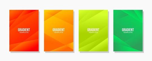 Modern Covers Gradient Template Design vector