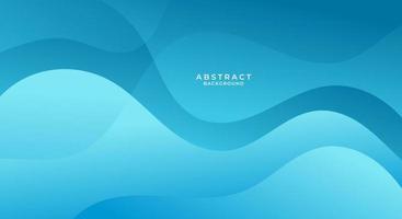 Abstract blue wave modern background vector